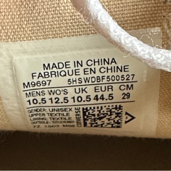 Converse Men's Dark Blue Canvas Sneakers - Picture 3 of 3